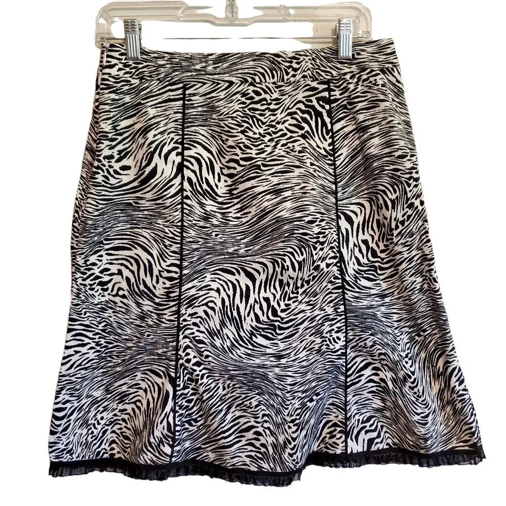 M.D.L. New York Skirt Zebra Print
